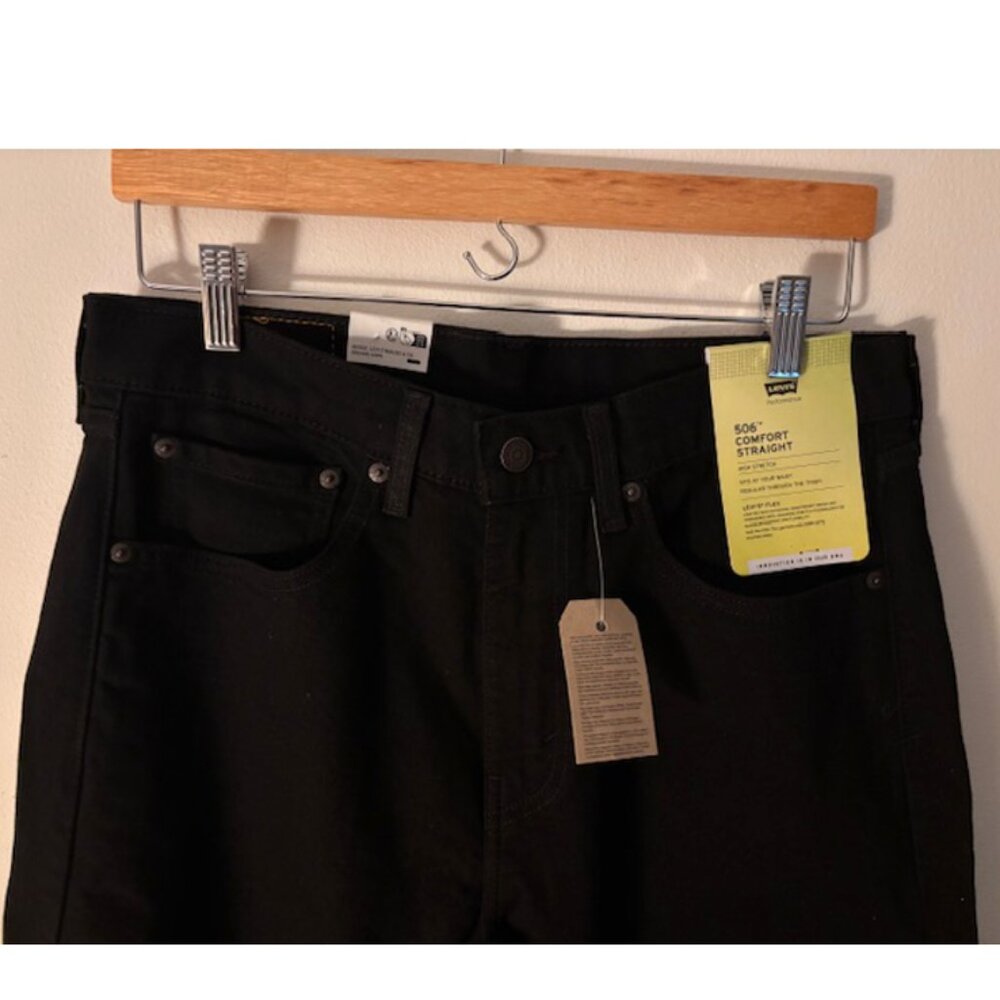 NWT: Levi's Mens 513 Slim Straight Jeans, Dark Denim, 32x32 - Picture 6 of 8